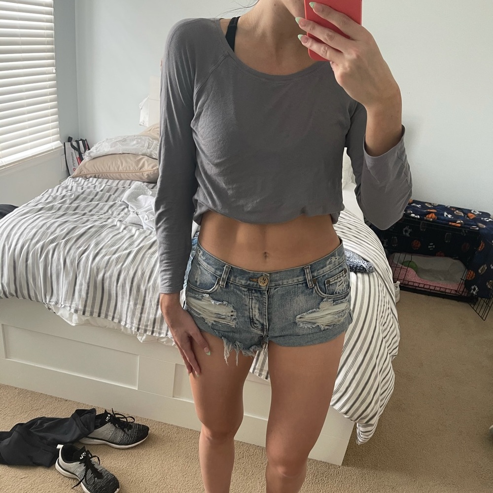 One teaspoon light wash bandit shorts